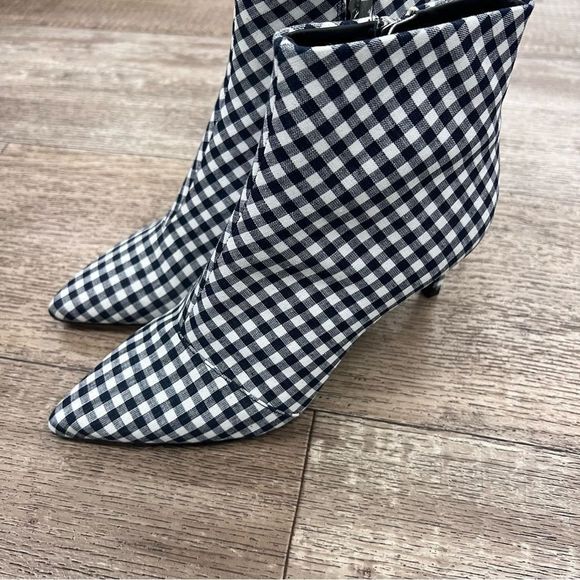 (AN-180) Rag & Bone Beha Boot in Navy Gingham - Picture 3 of 4
